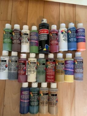 Lot of Open 4 oz, 118 ml Acrylic Paints